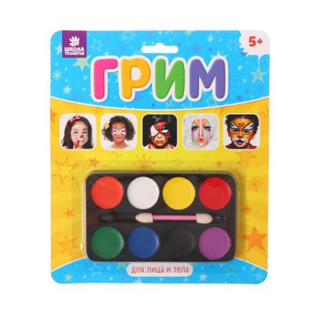 Makeup for the face and body 8 colors 3 g, applicator, mix-5