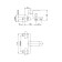 Bath mixer and shower Eleanti Elt3040, single -leaf, hose, watering can, bracket, chromium color 40737