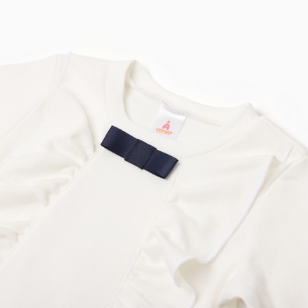 Jumper for a girl school, milk color, height 116 cm-1