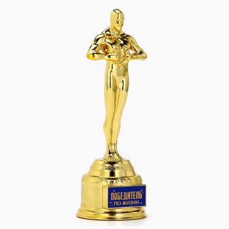 Cup The Award Figure “Winner in Life”, Oscar, Plastic, 18 x 6.3 cm.-2
