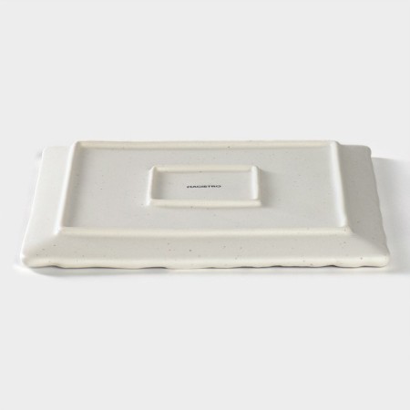 Porcelain dish for supply to Magistro Slate, 21 × 1.6 cm, white color-2
