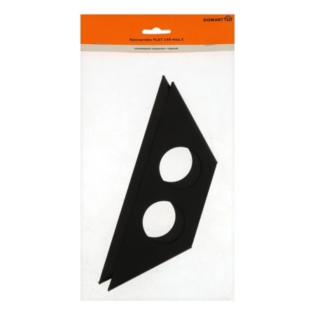 Bracket Flat 140, fashion 2, 2 pcs, black color-4
