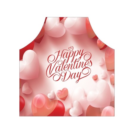 Apron kitchen with a photo print "Feast of hearts", adjustable, size OS-2