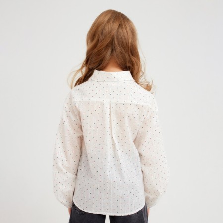 Рубашка детская MINAKU: Cotton collection цвет белый, рост 104-2