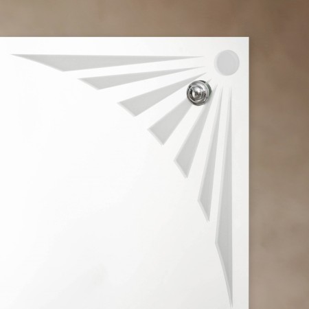 Mirror, wall -mounted, with sandblasting graphics, 130 × 60 cm-1