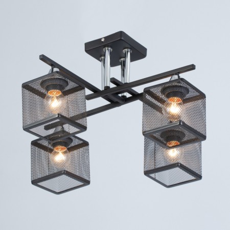 Caus "Cube" 4x60W E27 Black 38.5x38.5x27cm-1