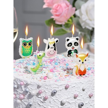 Candle in the cake on the sow's skewer, 3.5 cm, cm-4