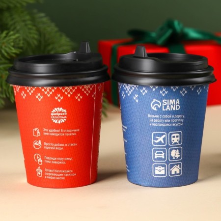New Year! Gift set "heat for two": black tea with walnut and cinnamon 3 g., Tea drink of herbal 3 g.-4
