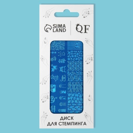 Stamping disk Metal "kittens", 12 × 6 cm-4