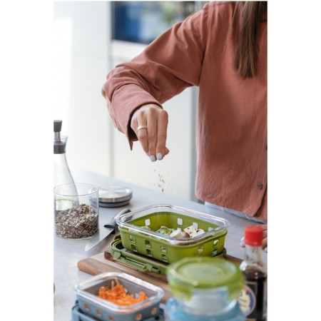 Container for baking, storage and carrying of products in the Smart Solutions cover, green color, 370 ml-22