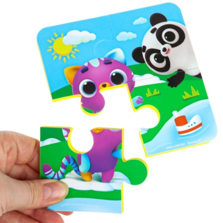 Soft puzzle for kids "piercing kids", 4 puzzles, crush me-18