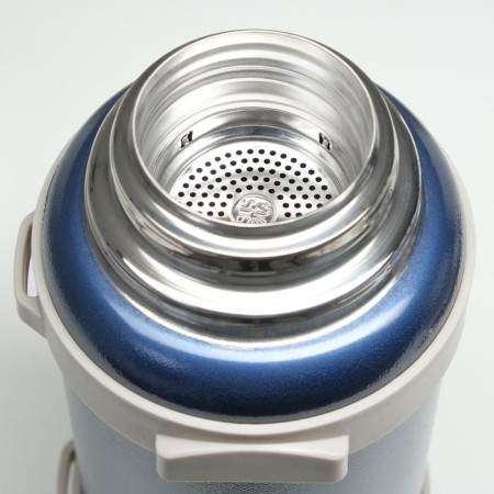 Thermos, 3.2 l, Volume "Master K", with two circles and a strainer, retains heat 72 hours, blue-2