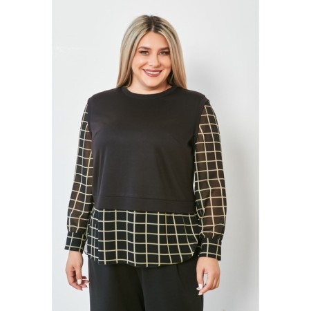 Female jumper, size 52, black color