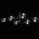 Hamburg chandelier, size 87x26x47 cm, 240W 6xe14 IP 20