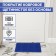 Coating carpet bristle without the base "grass", 40 × 53 cm, blue color