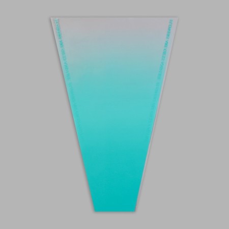 Packet stoop for flowers, "transition", 29+10x45 cm, green