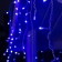 Garland "fringe" 4 × 0.6 m, IP44, white thread, 180 LED, glow blue, 8 modes, 220 V