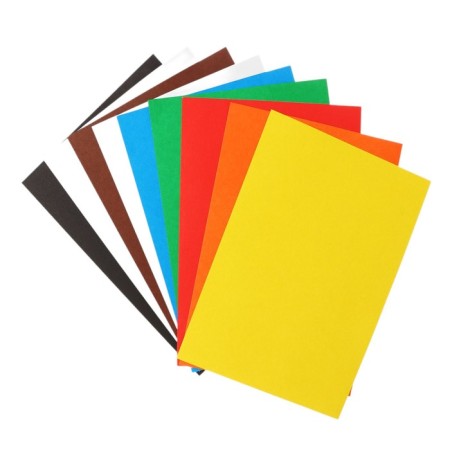 Cardboard of color A4, 8 sheets 8 colors kuromi, moped, 220 g/m²-1