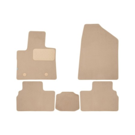 Rugs in the Premium salon for Changan UNI-T 2022- Crossover, 5 pcs. (textiles, beige color)