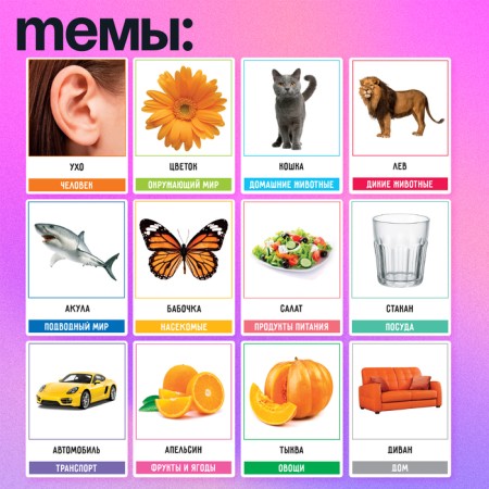 Developing set of “200 words”, we learn and develop, according to the method of Glena Doman-1