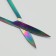 Scissors manicure, bent, wide, 9 cm, chameleon color