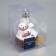 Firing ball "Bunny", batteries, 1 LED, glow warm white