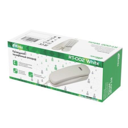 Phone Ritmix RT-002 White-3