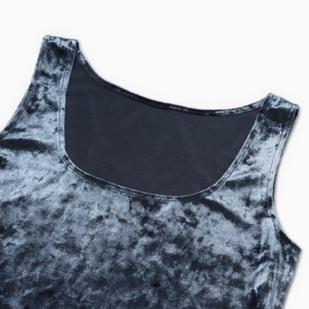 Top female kaftan "velvet", 48-50, gray-1