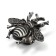 Cappio Pro Pro Pro “Beetle” handle is 59 x 56 mm, the color is old. silver