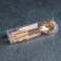 A set of spoons of tea "feather", length 12 cm, 6 pcs, gold color