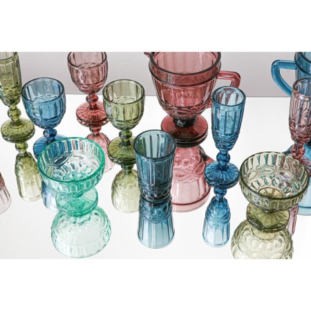 Glass glass Magistro "La-Channel", 220 ml, blue color-4