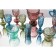 Glass glass Magistro "La-Channel", 220 ml, blue color