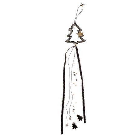 New Year's suspension "Christmas tree with a star" 11 × 67 cm-2