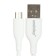 Smartbuy S25, microUSB cable - USB, 3 A, 1 m, TPE braid, fast charging, white