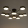 Chandelier 1318/10BK LED 240W 3000-6000K Black 87x90x25 cm Bayerlux