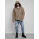 Male winter jacket, size 52, brown color