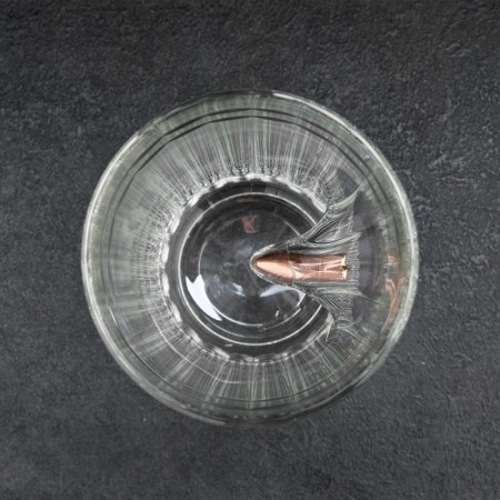 A glass faceted with a “impenetrable. Kraft” bullet, 250 ml-6