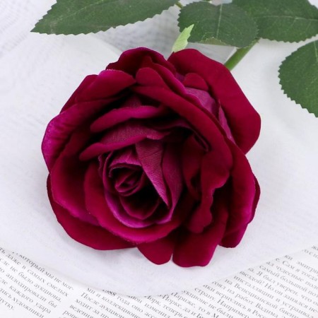 Artificial flowers "Ariozo rose" 9x70 cm, purple-1