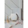 Wall mirror "elegant geometry", mirror surface 25 × 28 cm, golden color