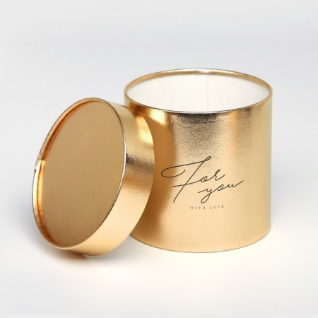 A set of gold hats 2 in 1, gift packaging, “For You”, 12 x 12, 15 x 15 cm-2