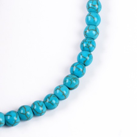 Beads made of natural stone “turquoise” set of 58 pcs., Size 1 pc. - 6 mm-3