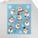 Plastic sticker "Active snowman" 24.5x19.5 cm