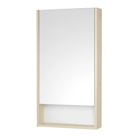 Aquaton “Scandy 45” mirror cabinet, white color, oak Verona 13 cm x 45 cm x 85 cm