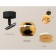 A set of rotary lamp with additional backlight by Ambrella Light, Techno, XM1105010, GU5.3, Color Gold polished, black sand
