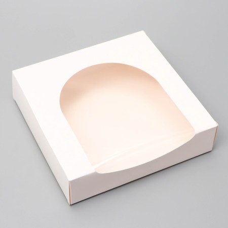 Self -assembly box, 20 x 20 x 5 cm, white-2