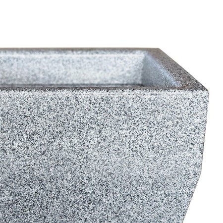 Kashpo for flowers "Quadro" 40x40x34 cm, 36 l, color gray granite-1