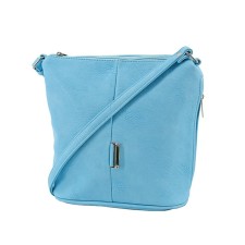 Female bag, artificial leather, blue 22x11x24 cm