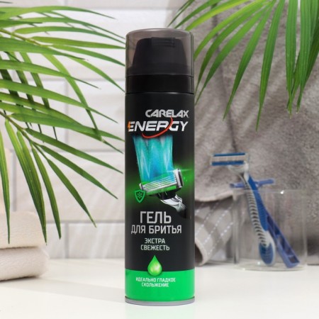 Carelax Energy shaving gel Extra Fresh, 200 ml