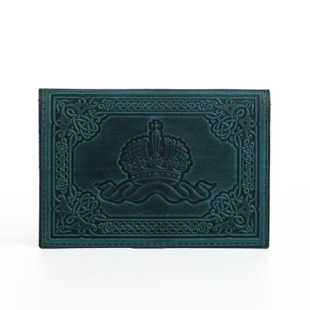 Cover for passport, green color-1