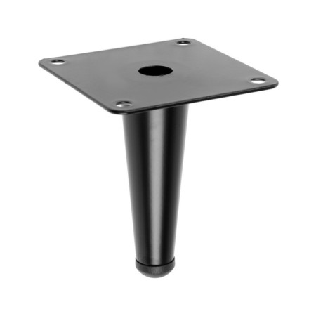 Furniture support Cappio OP08, h = 100mm, thick thickness 1.8, matte black color